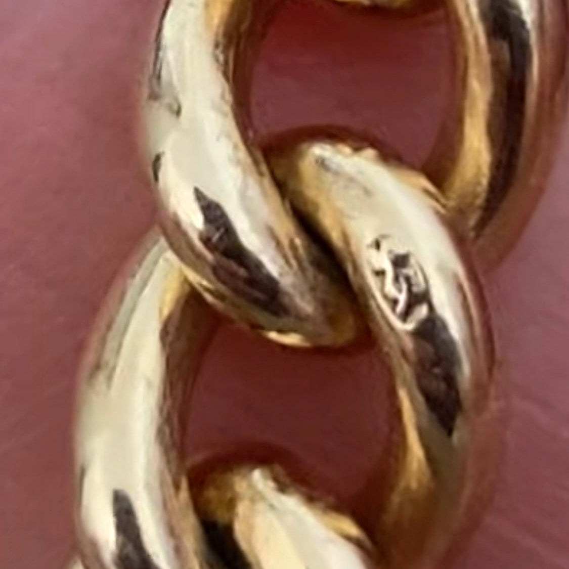 SOLD Antique 9ct curb link graduated albert chain - super buttery!
