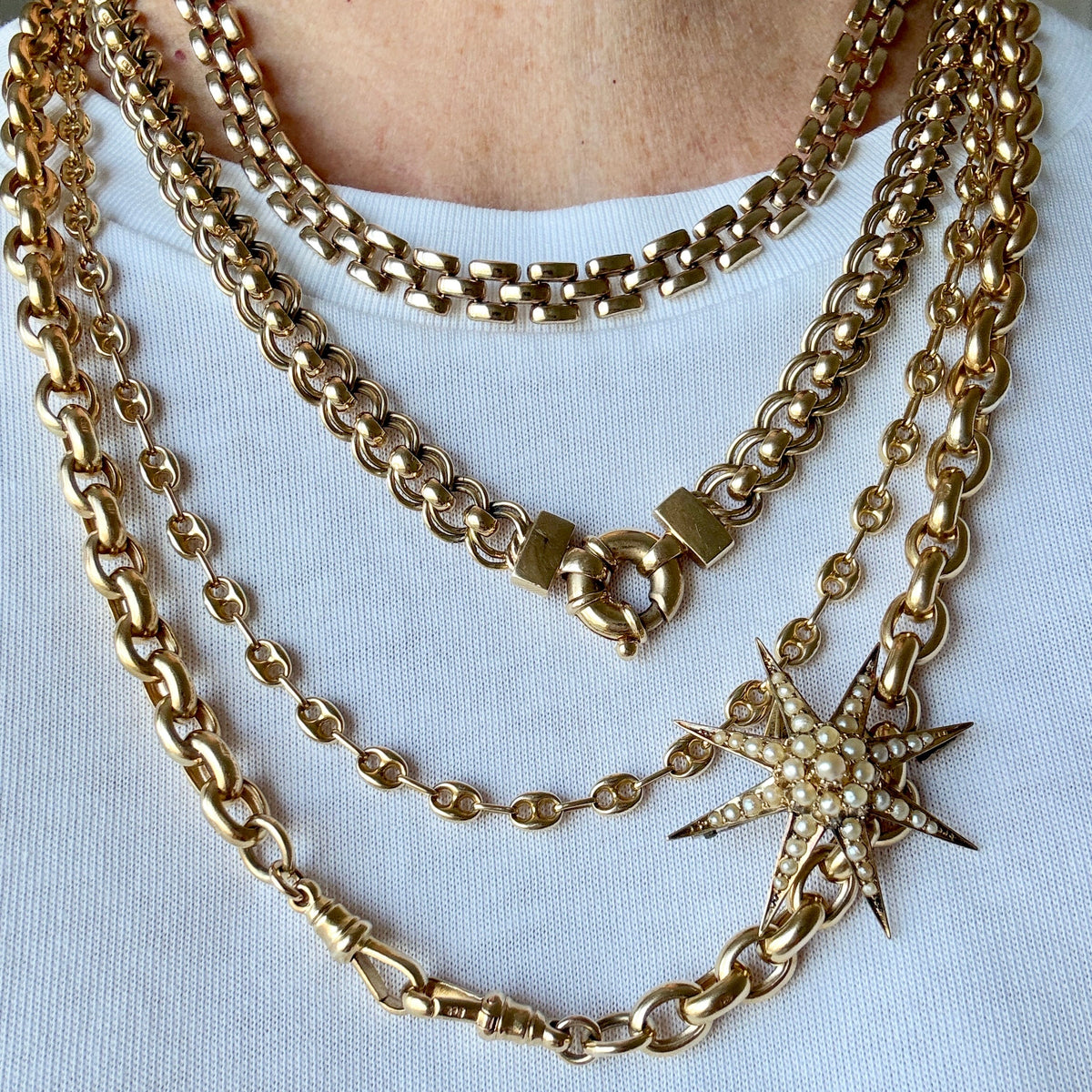 15ct seed pearl starburst pendant/brooch - Australian made over 120 years ago! Collectors piece.