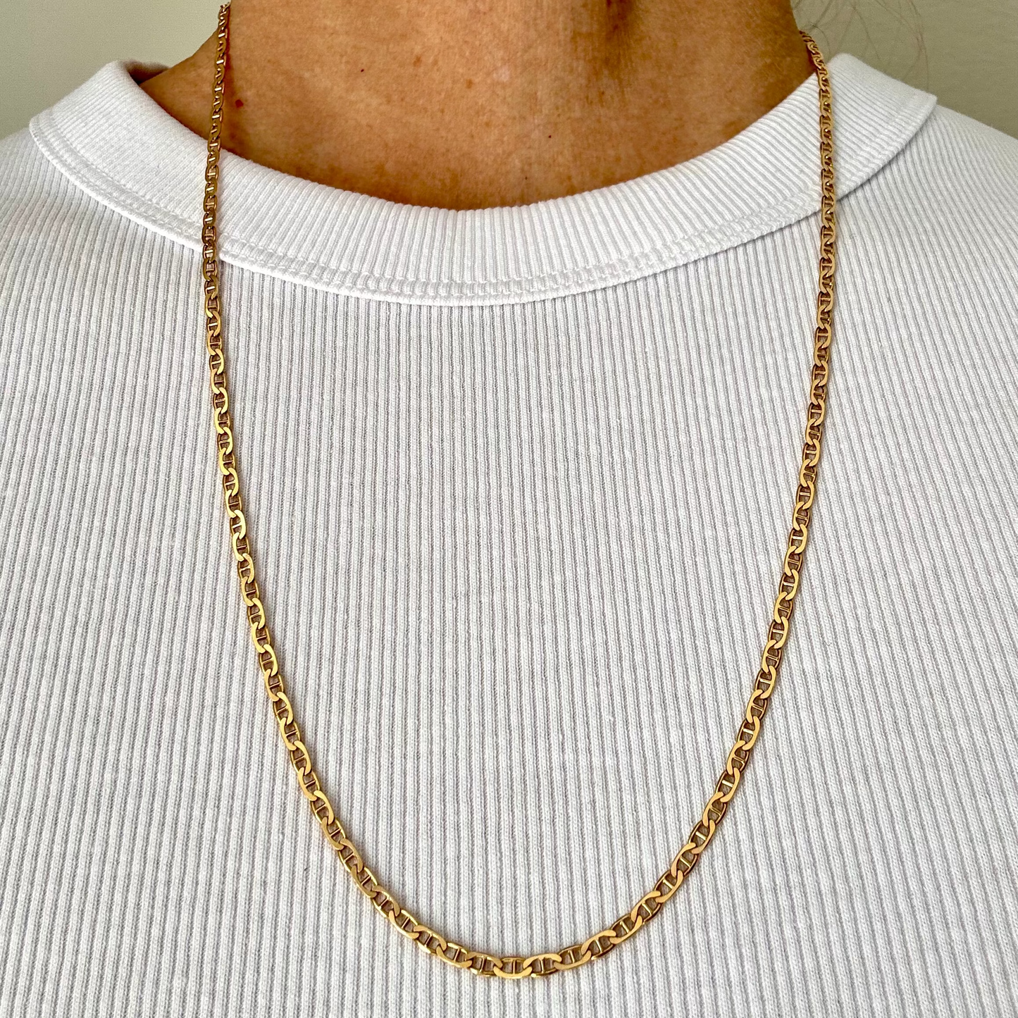 Vintage 9ct UnoAErre anchor link chain
