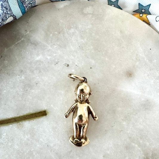 Rare and collectable!! 9ct solid gold KEWPIE doll pendant