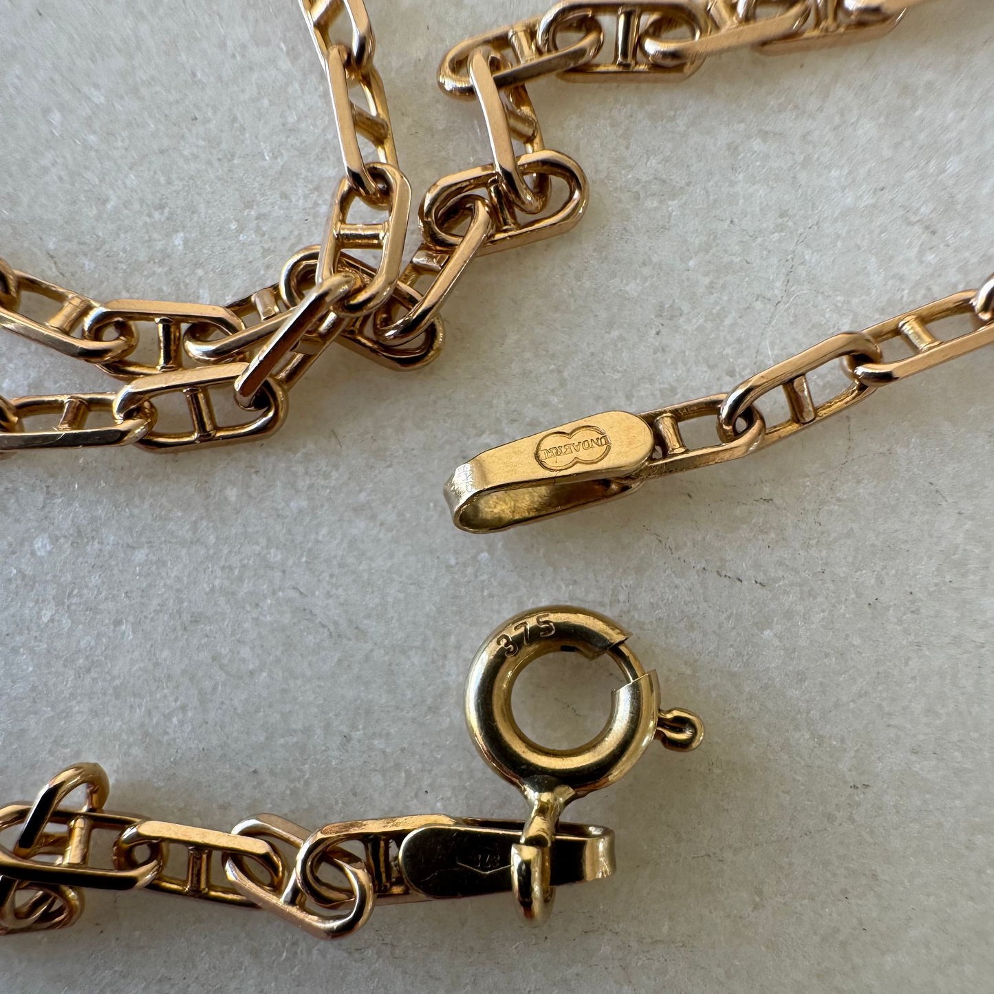 NEW! Vintage 9ct mini mariner UnoAerre necklace!