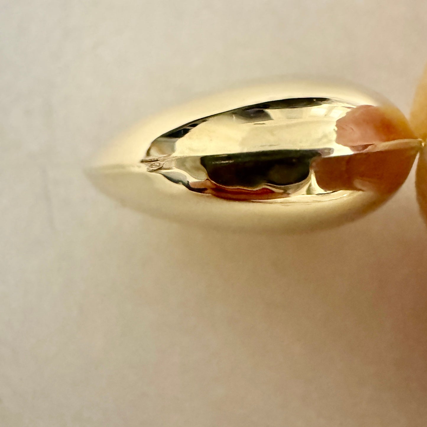 Large vintage 9ct Italian made puffy heart pendant