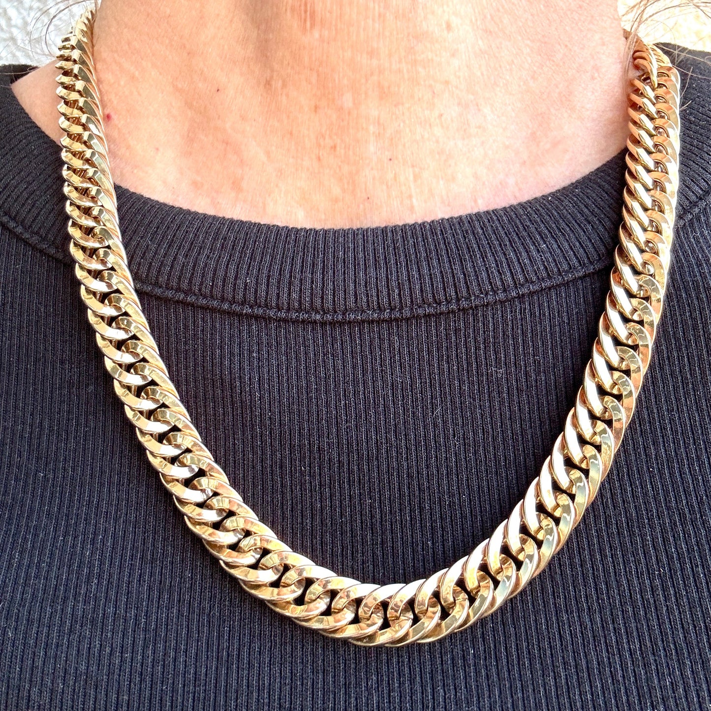 HUGE Vintage 9ct Unoaerre STATEMENT necklace!!