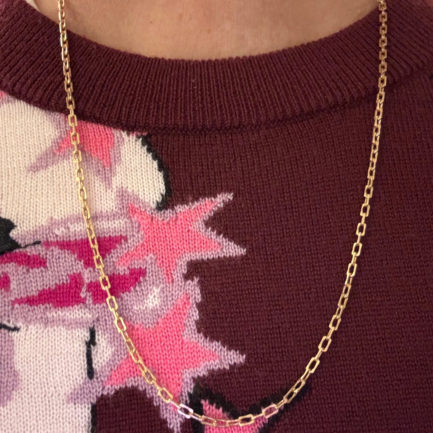 Vintage Italian 9ct biker link necklace - these are hard to find!