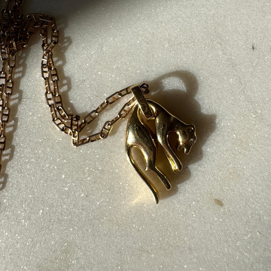 Vintage 18ct hanging panther - very collectable and super cool!