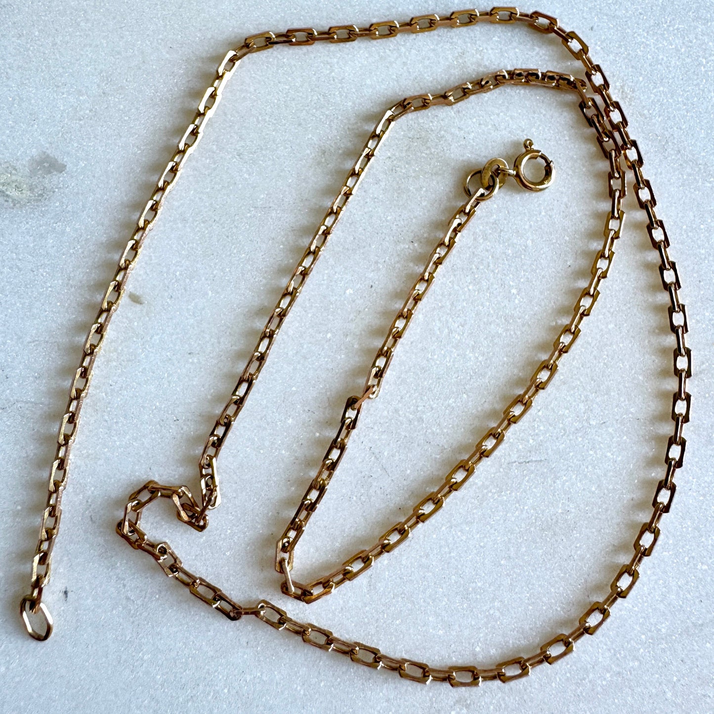 Vintage Italian 9ct biker link necklace - these are hard to find!
