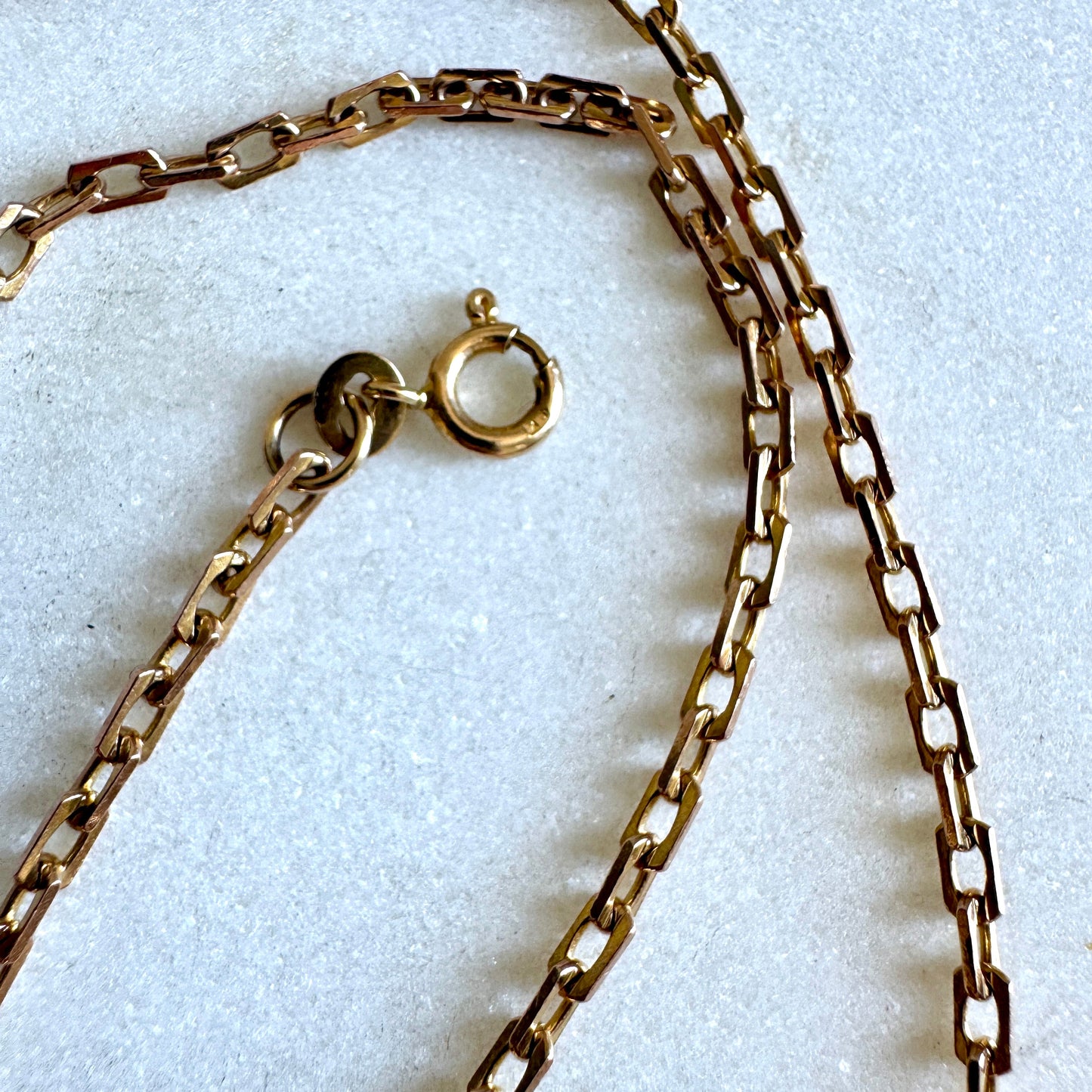 Vintage Italian 9ct biker link necklace - these are hard to find!