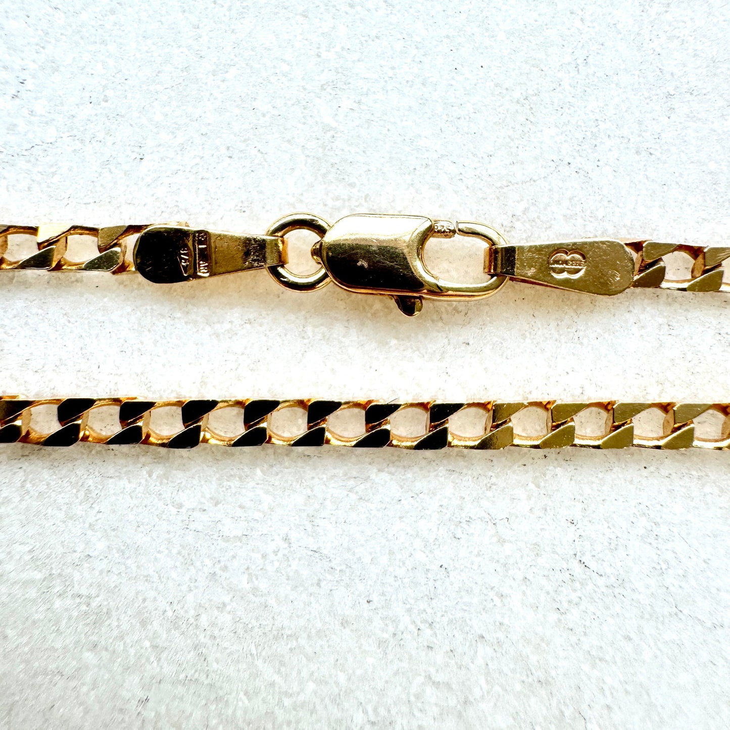Vintage 9ct super cool square link necklace - Unoaerre Italy!