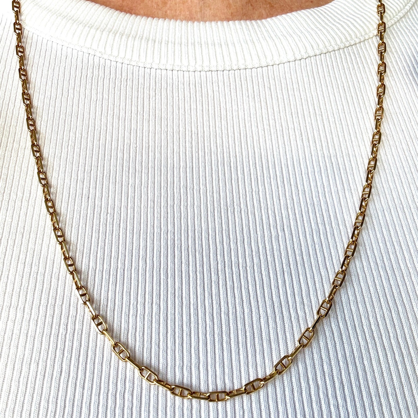 Unicorn necklace!! 18ct Unoaerre mariner link necklace OMG