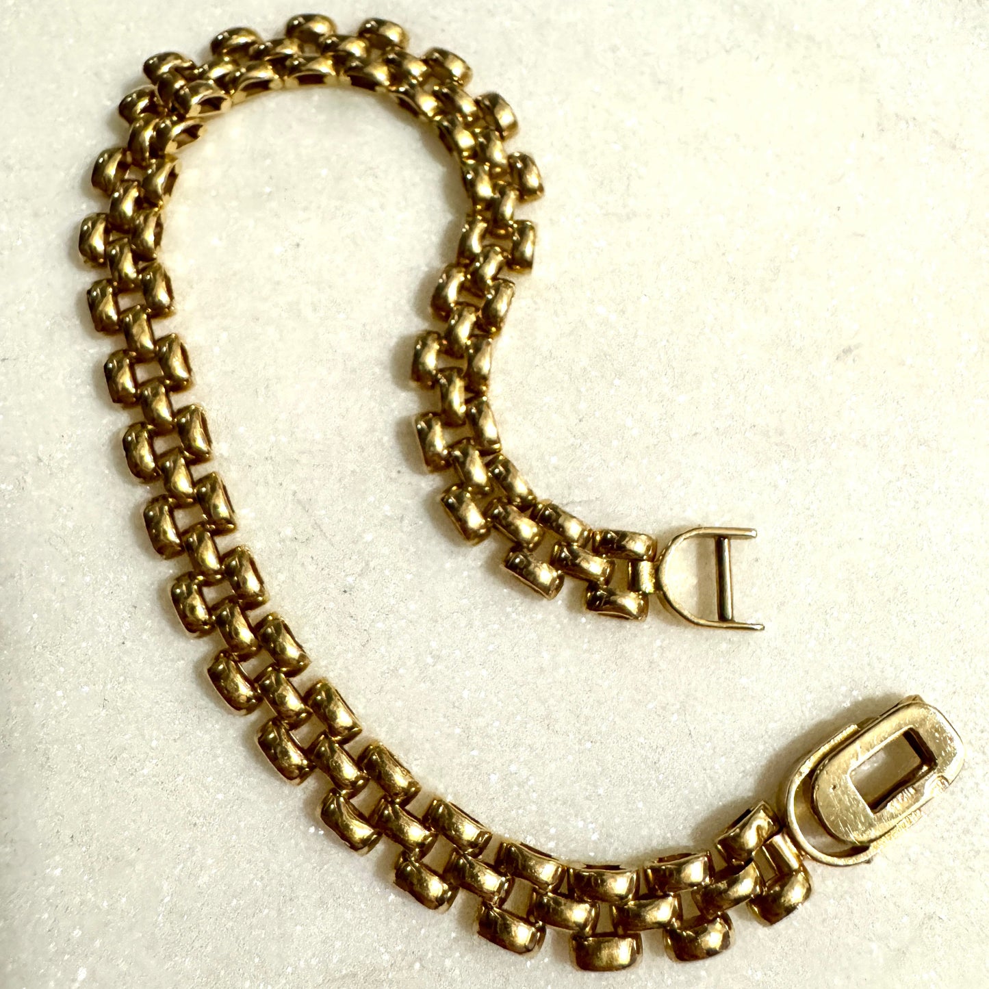 Vintage 18ct panther link bracelet - these are RARE!!