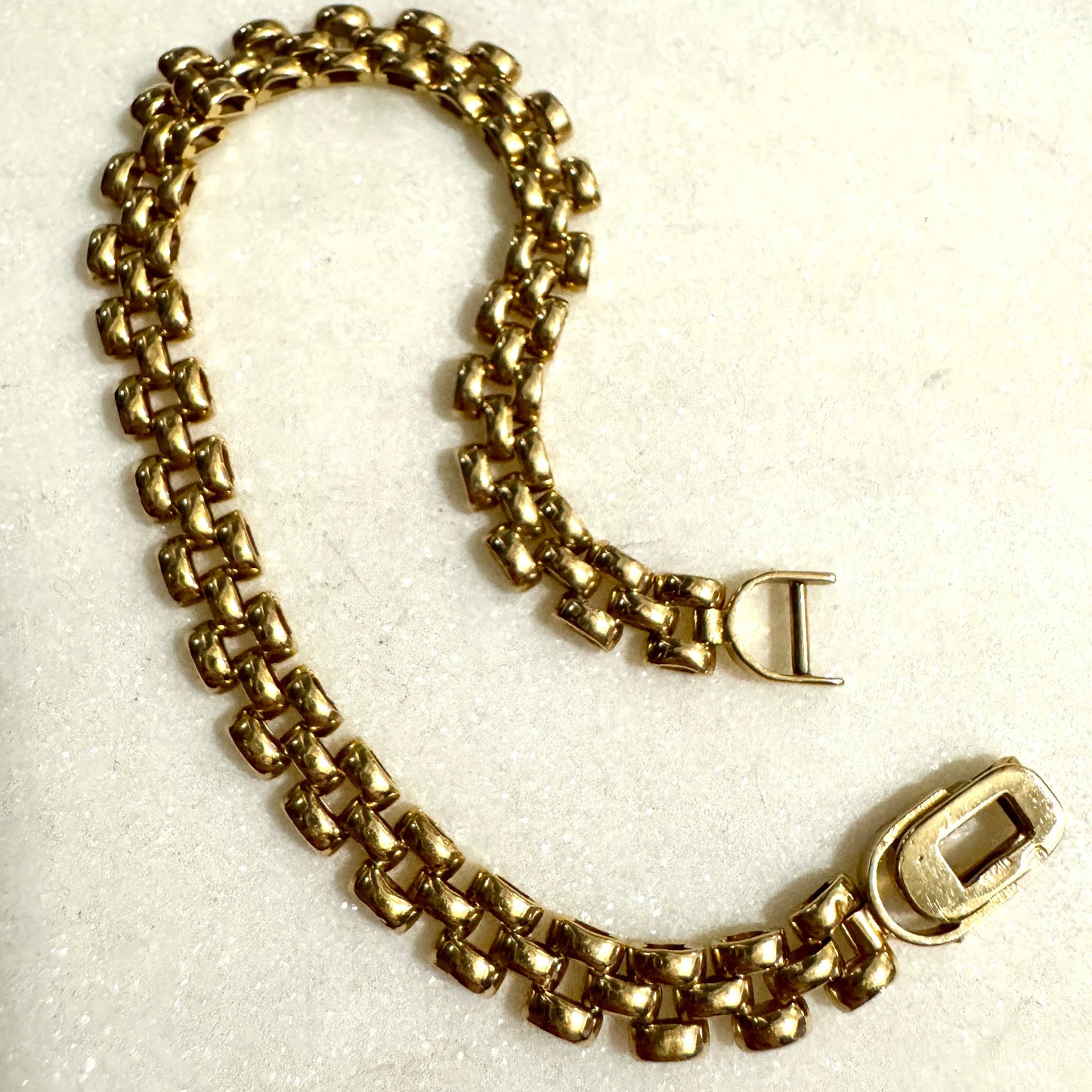 Vintage 18ct panther link bracelet - these are RARE!!