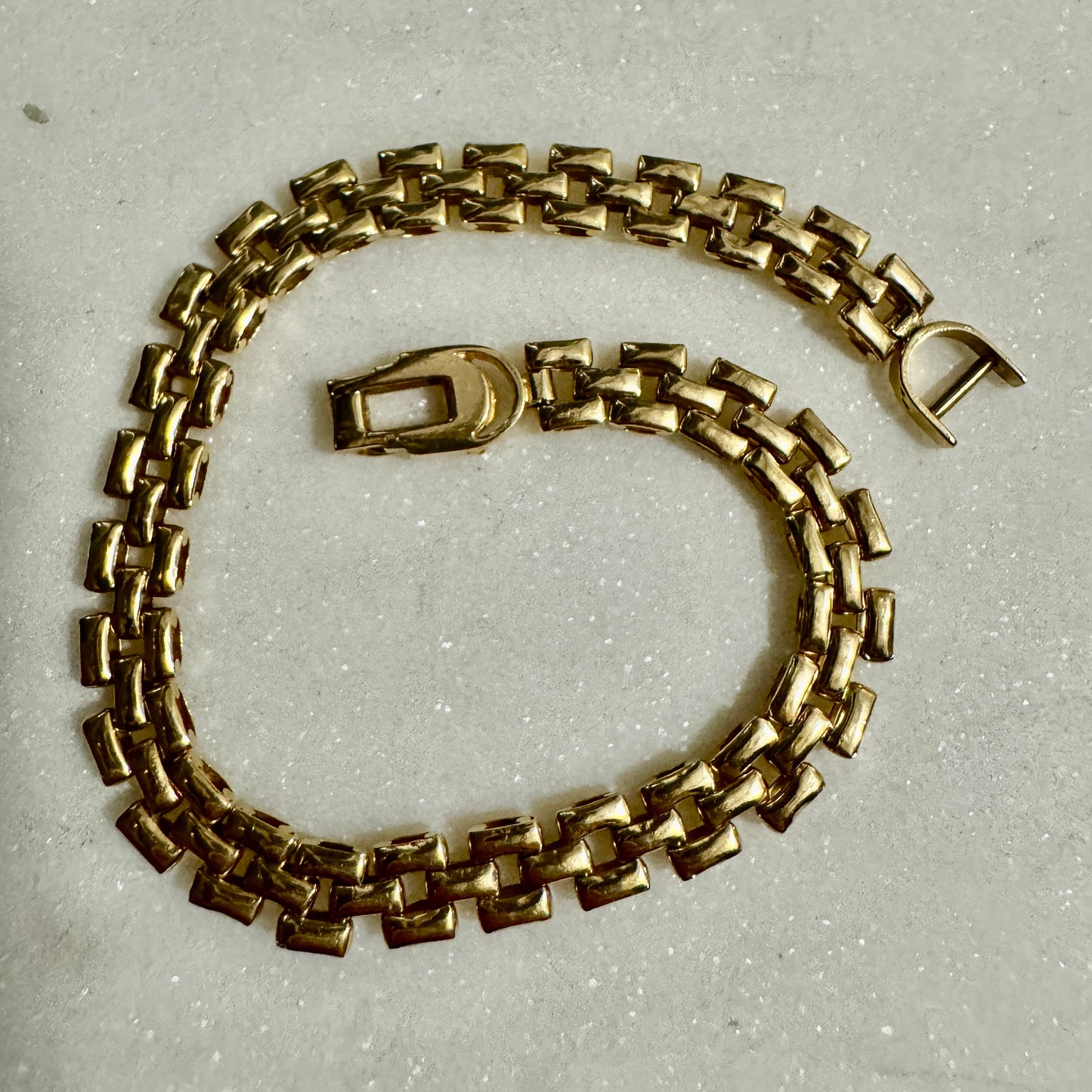 Vintage 18ct panther link bracelet - these are RARE!!