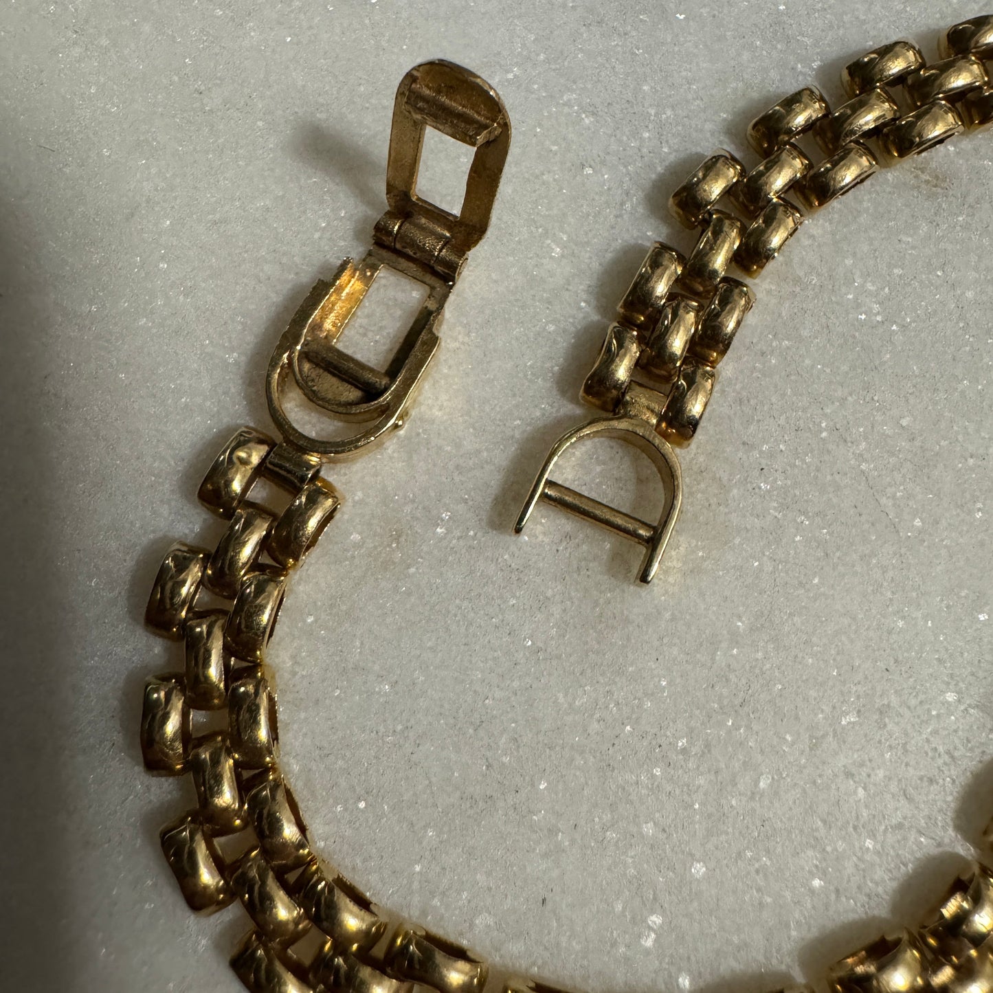 Vintage 18ct panther link bracelet - these are RARE!!