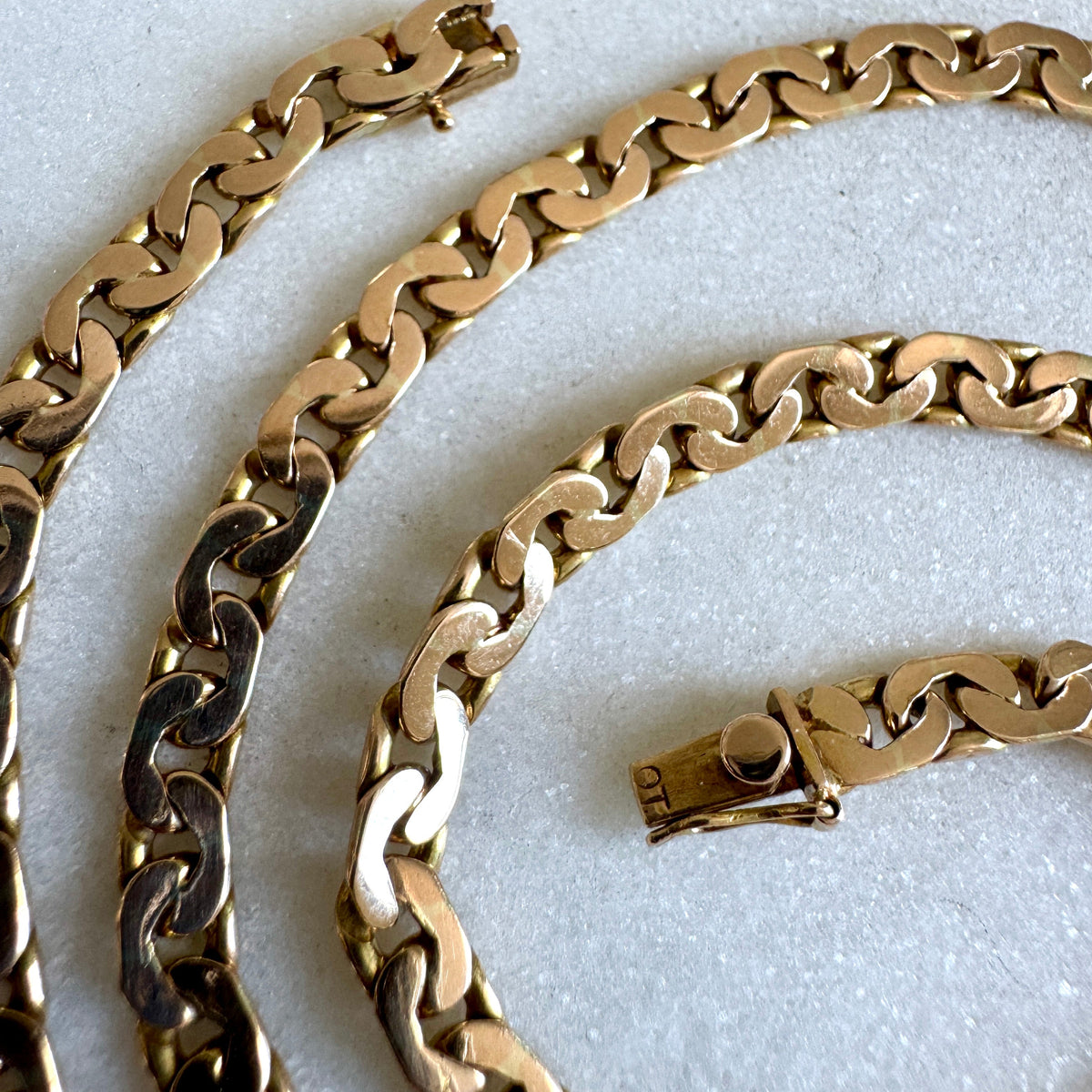Gorgeous 14ct Italian C-link heavy necklace