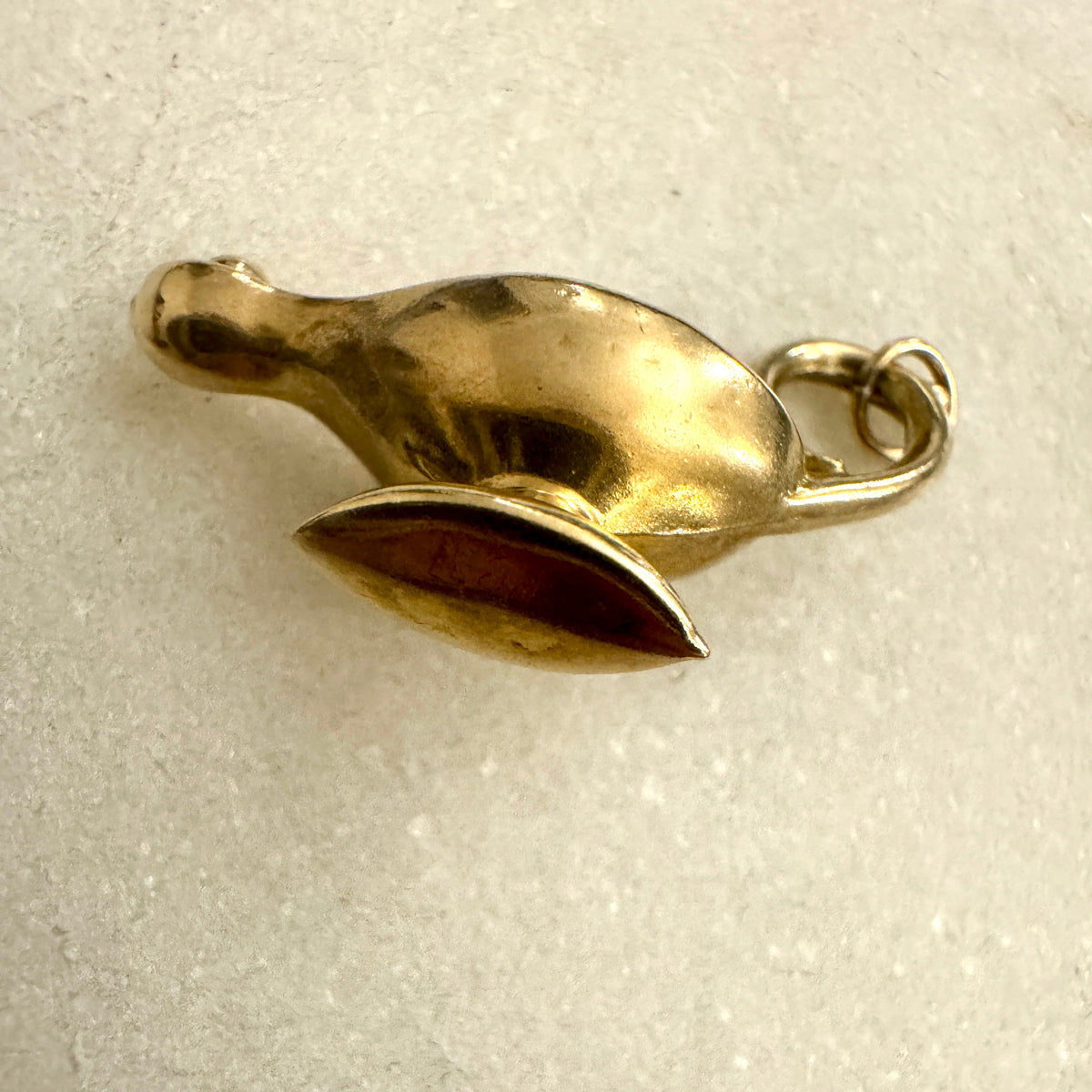 Vintage UK hallmarked Fred Manshaw lucky Genie pendant