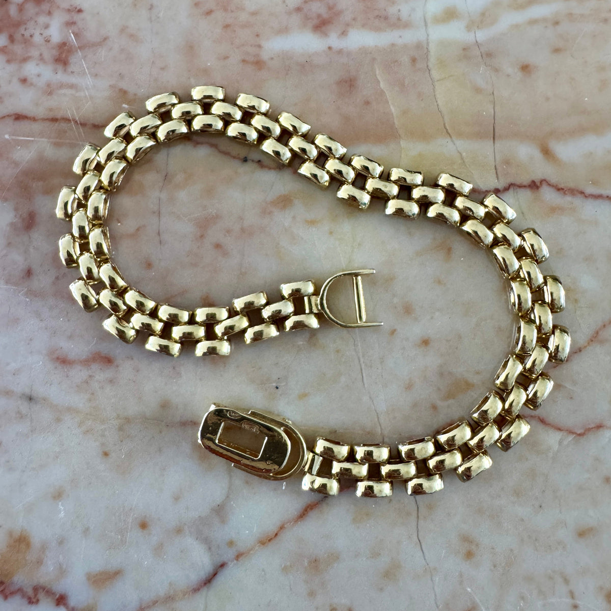 Vintage 18ct panther link bracelet - these are RARE!!