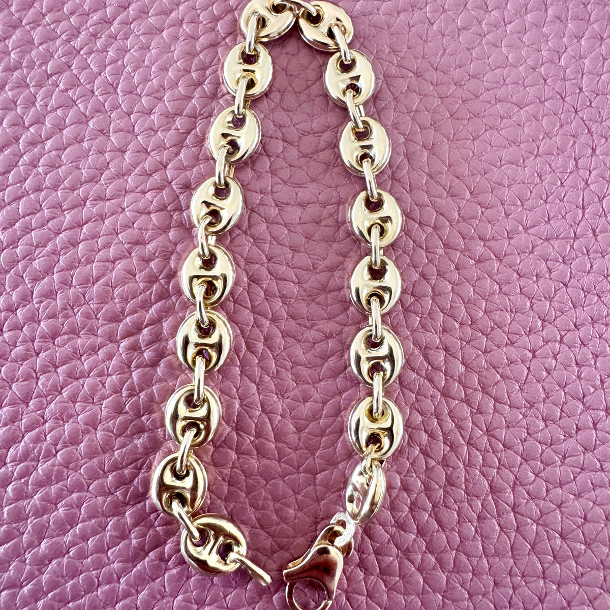 18ct Unoaerre large link PUFFY link bracelet!! OMG