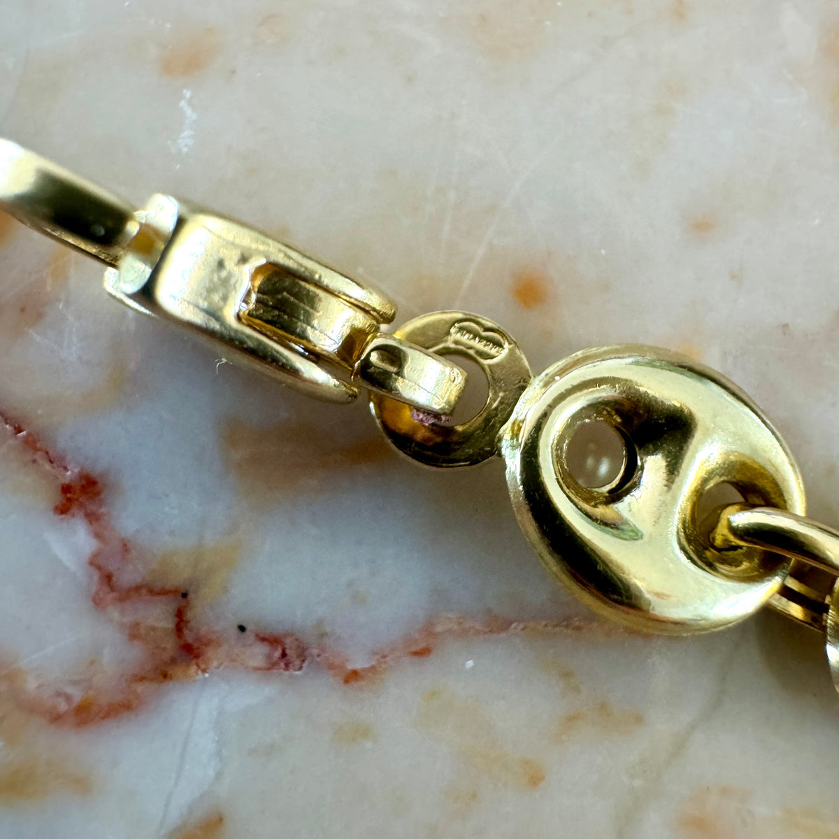 18ct Unoaerre large link PUFFY link bracelet!! OMG
