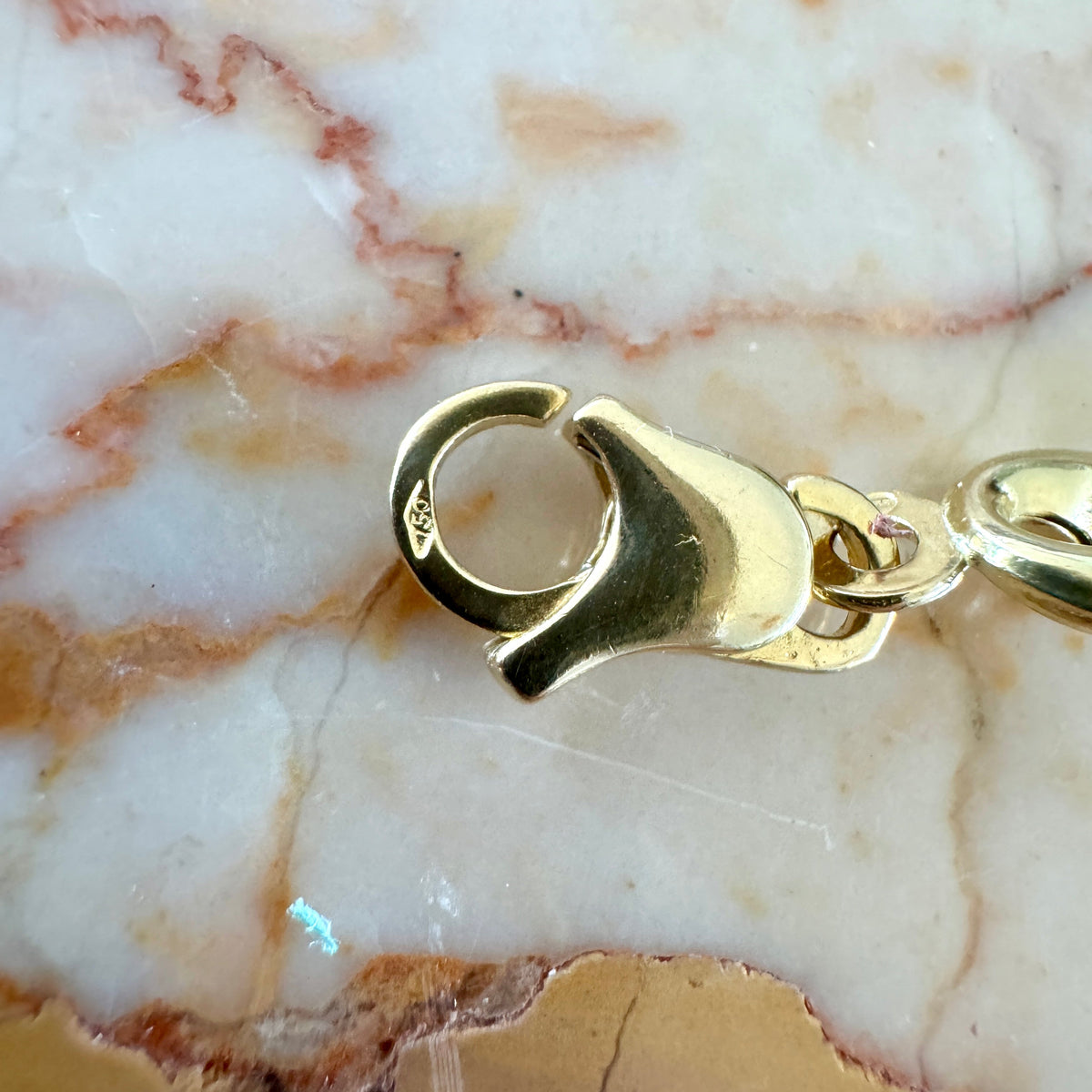 18ct Unoaerre large link PUFFY link bracelet!! OMG