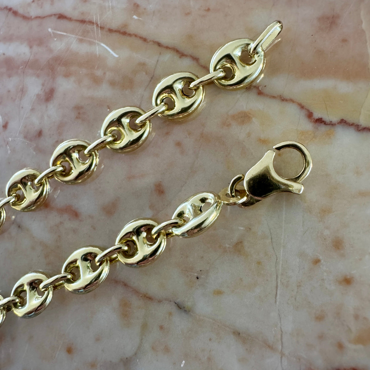 18ct Unoaerre large link PUFFY link bracelet!! OMG