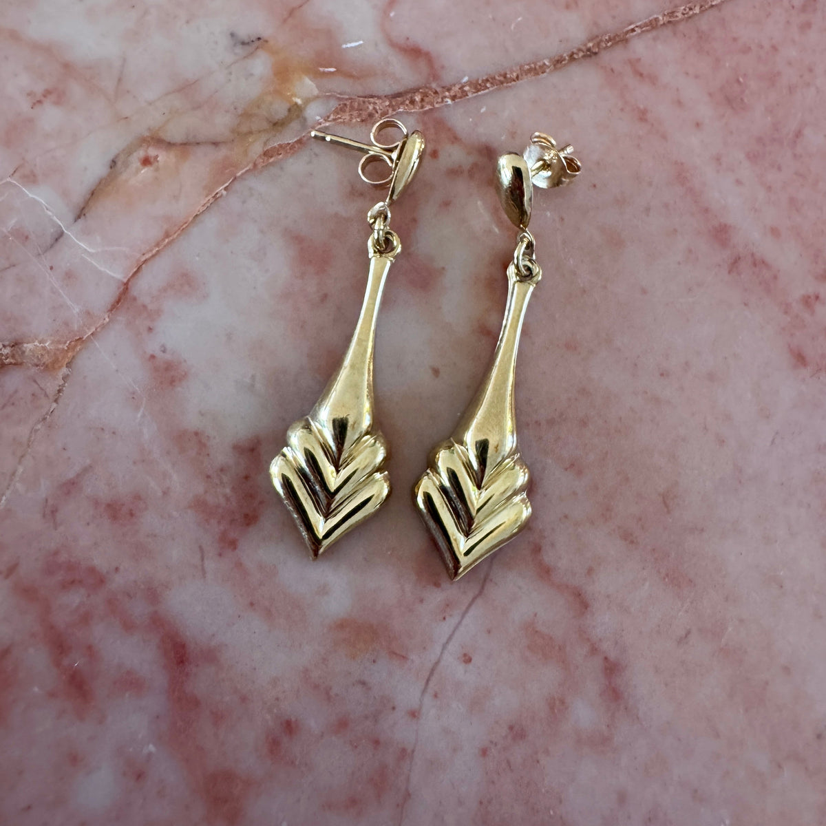 Cool vintage geometric drop earrings