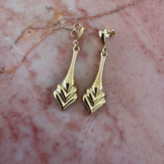Cool vintage geometric drop earrings