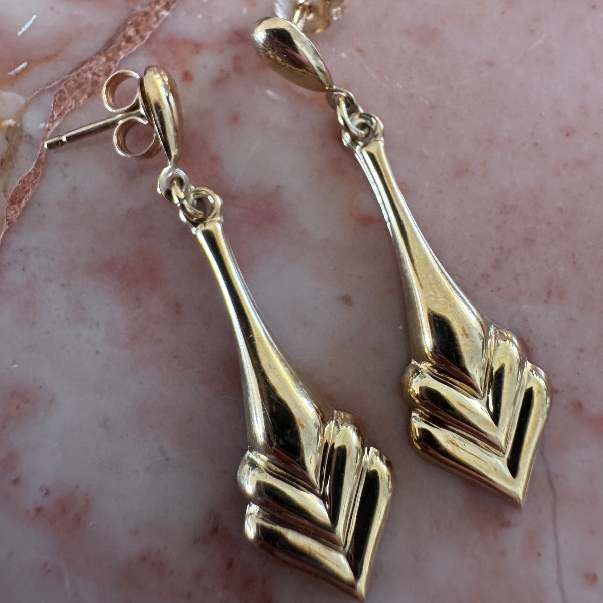 Cool vintage geometric drop earrings