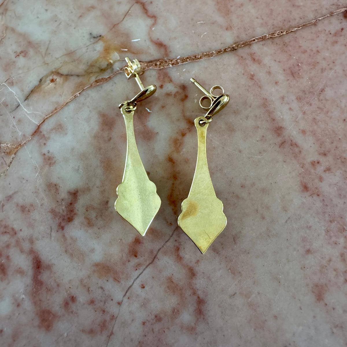 Cool vintage geometric drop earrings