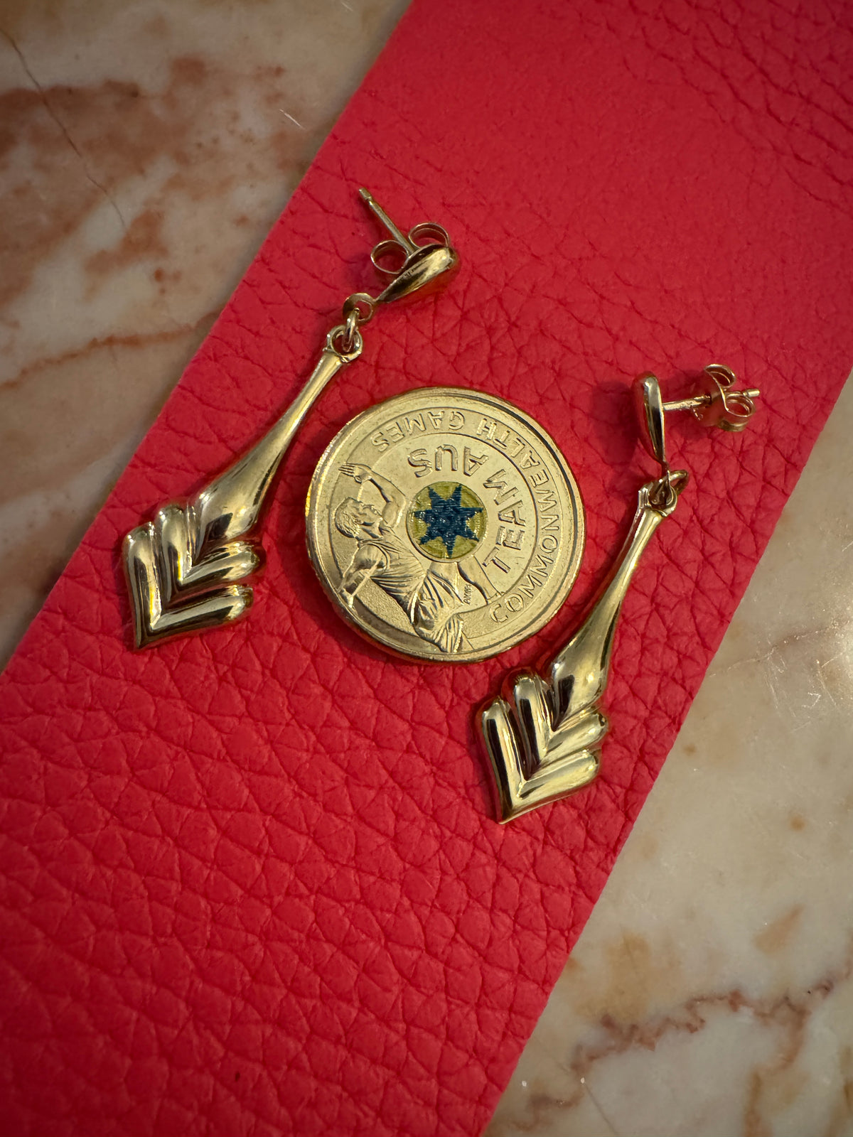 Cool vintage geometric drop earrings