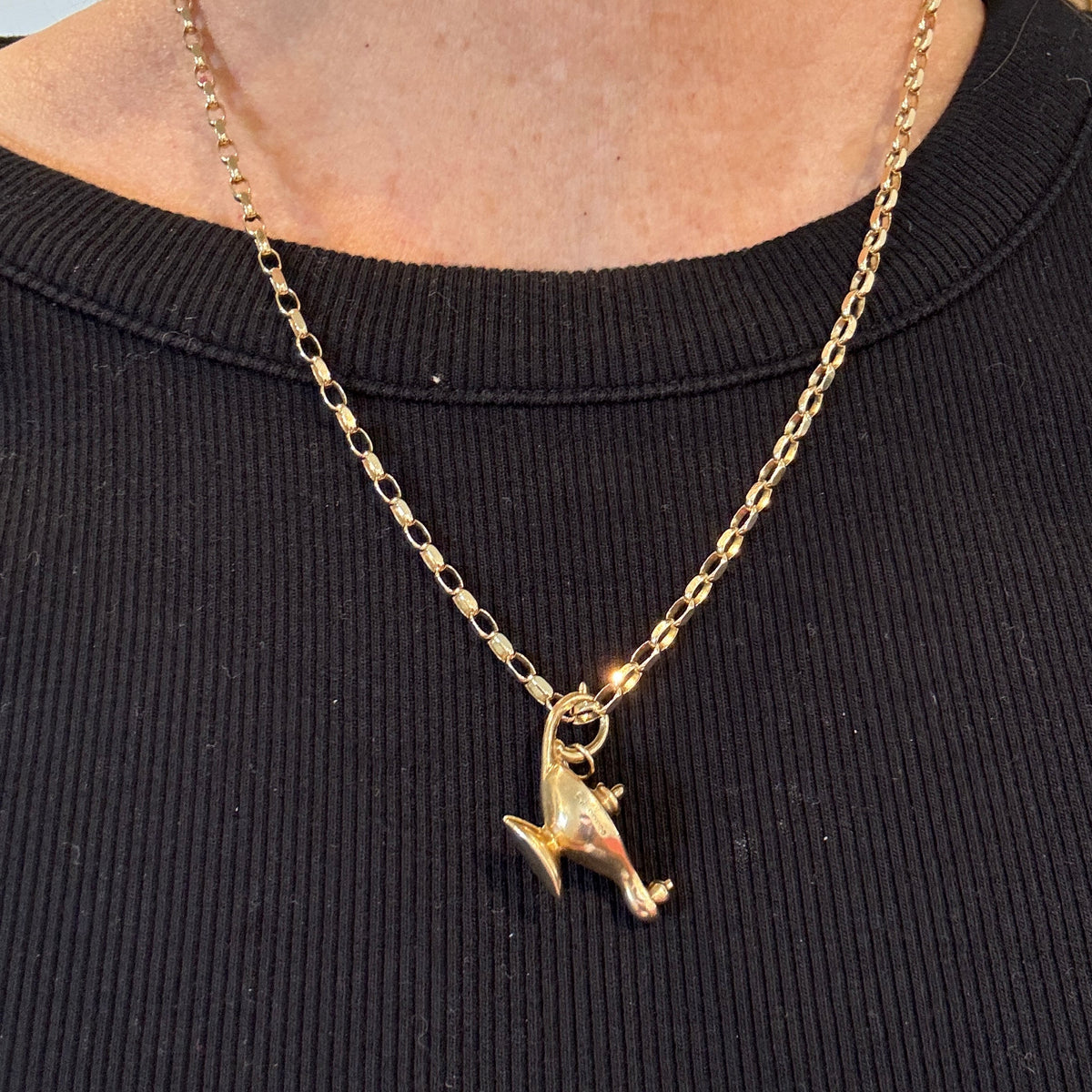 STUNNING 9ct faceted biker link necklace - sooooo good!!