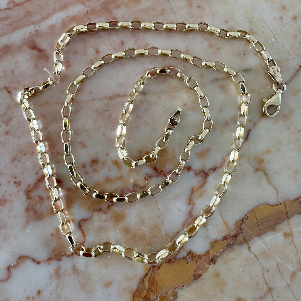 STUNNING 9ct faceted biker link necklace - sooooo good!!