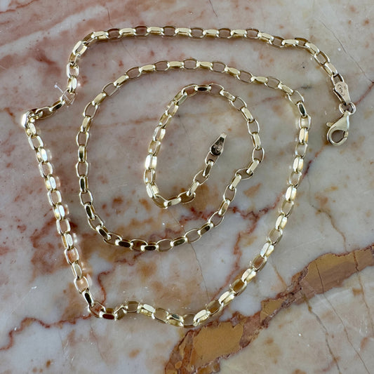 STUNNING 9ct faceted biker link necklace - sooooo good!!
