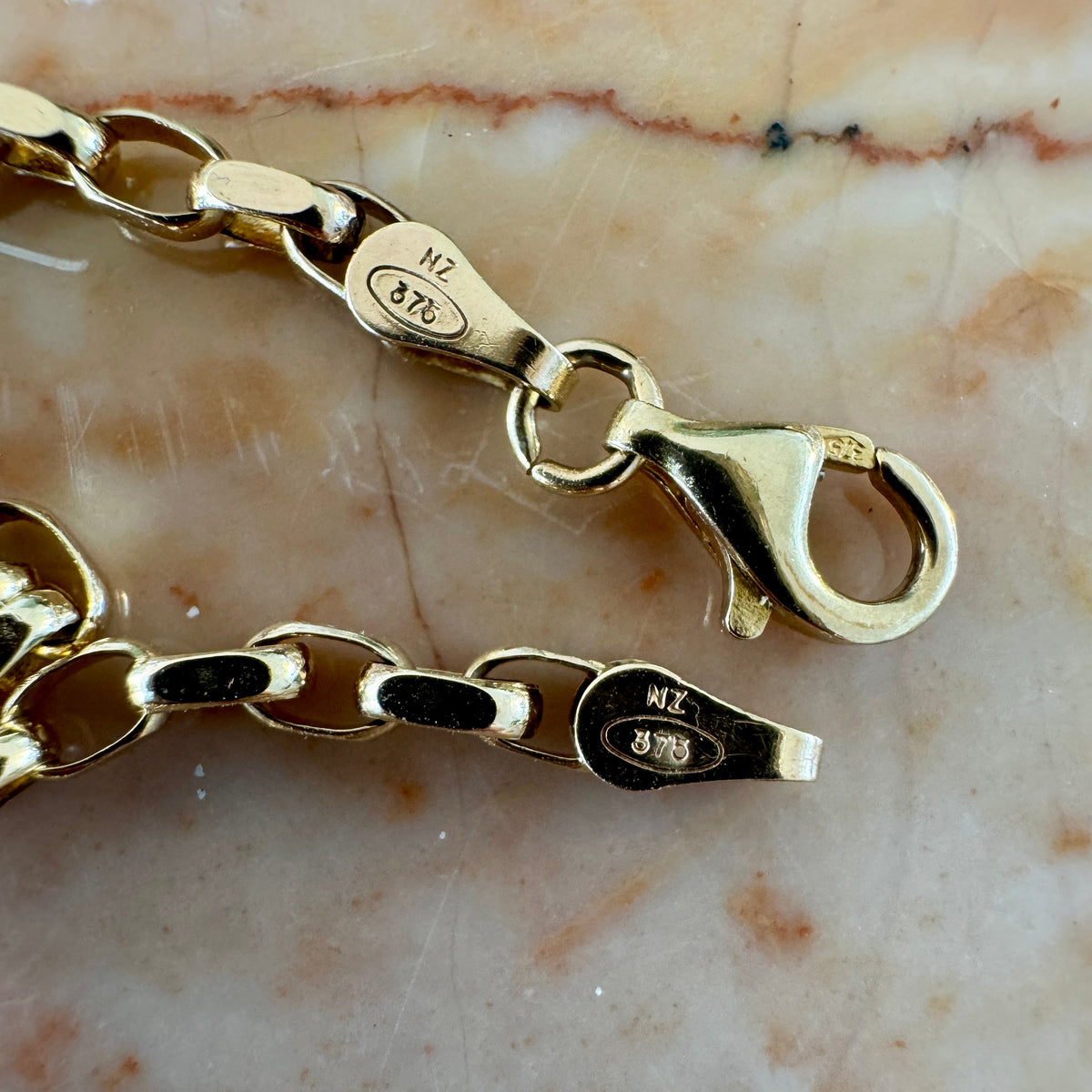 STUNNING 9ct faceted biker link necklace - sooooo good!!
