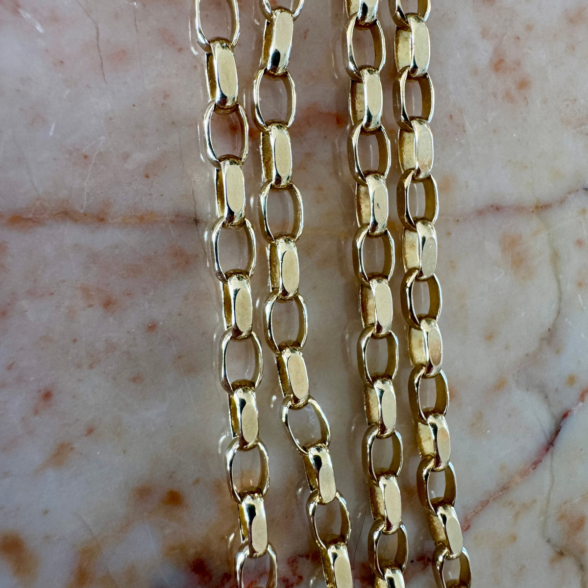 STUNNING 9ct faceted biker link necklace - sooooo good!!