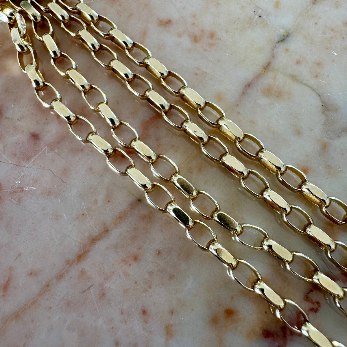 STUNNING 9ct faceted biker link necklace - sooooo good!!