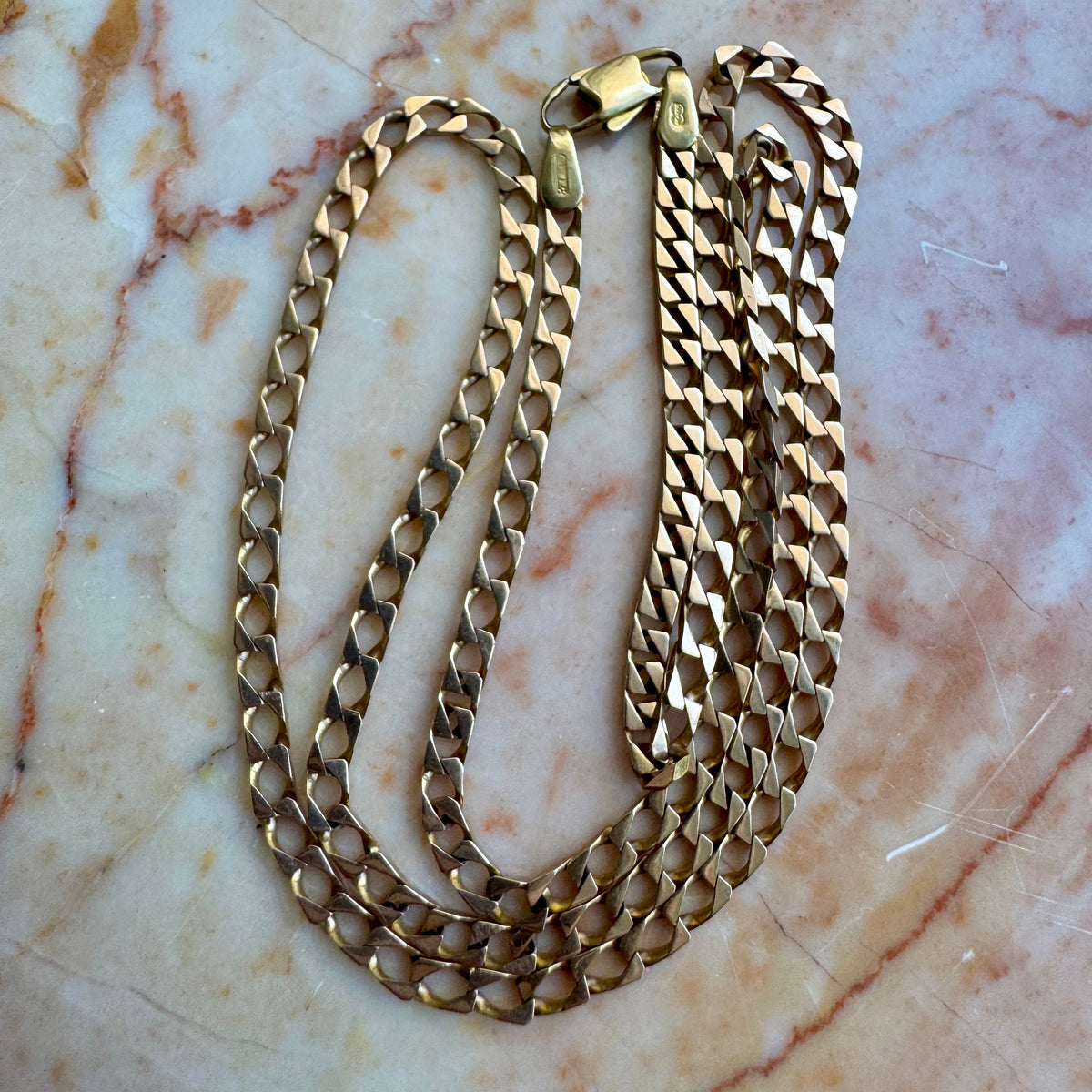 Vintage 9ct Unoaerre fine super cool link necklace!
