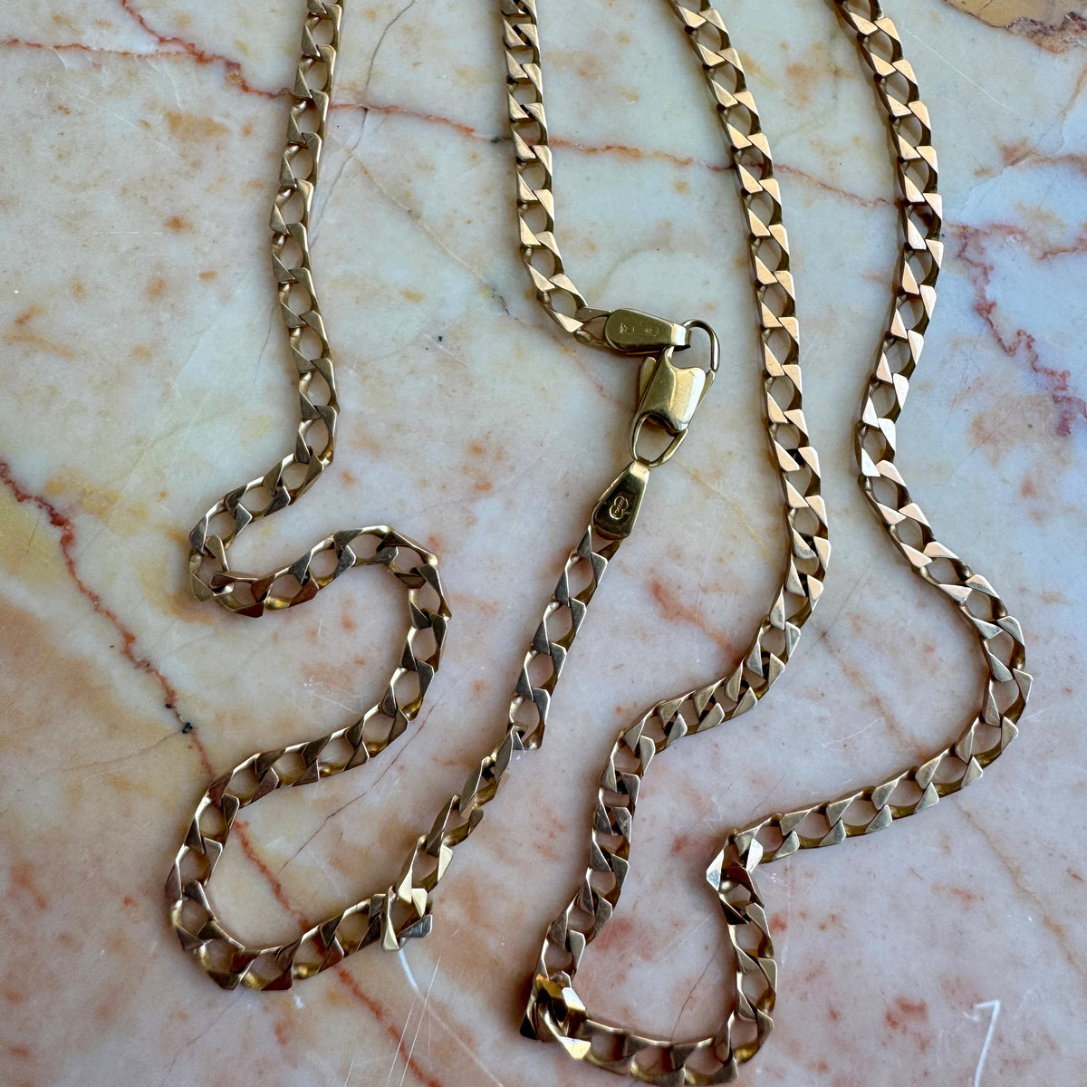 Vintage 9ct Unoaerre fine super cool link necklace!