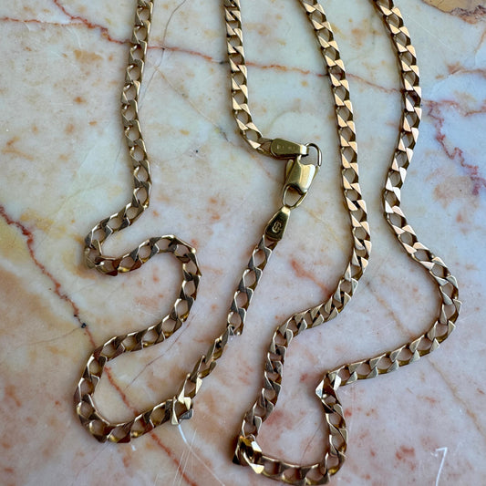 Vintage 9ct Unoaerre fine super cool link necklace!