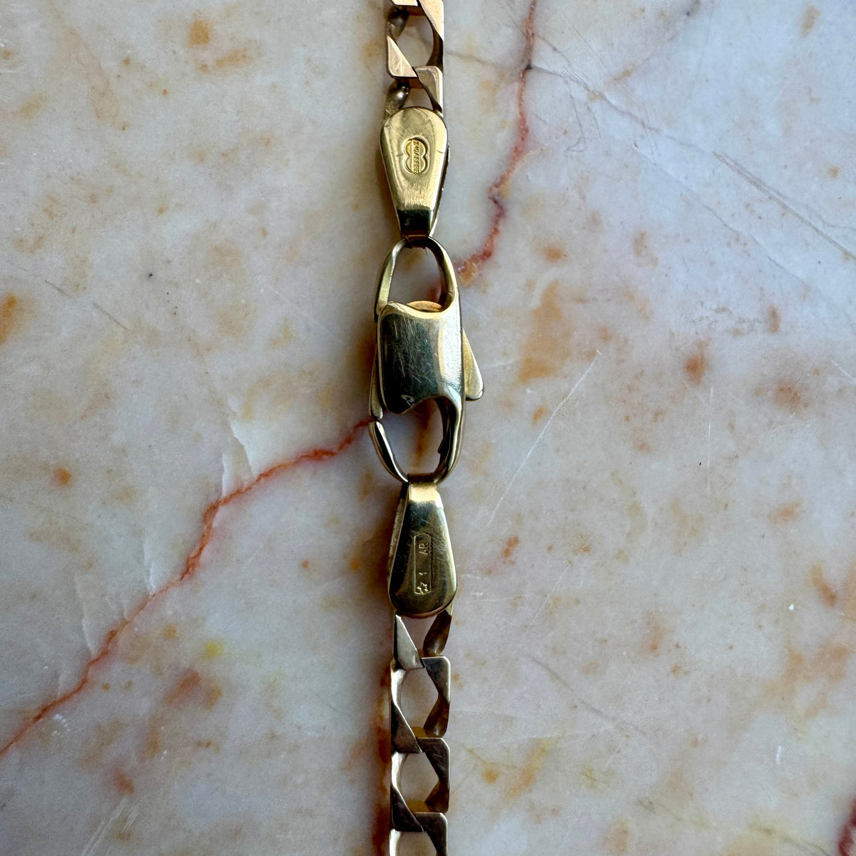 Vintage 9ct Unoaerre fine super cool link necklace!