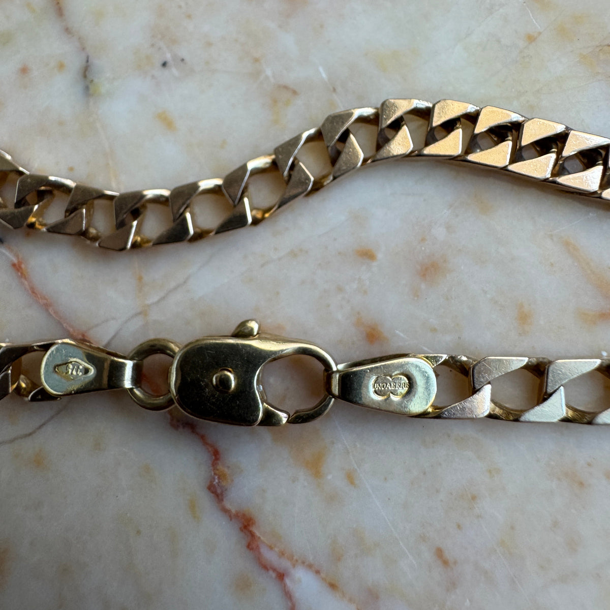 Vintage 9ct Unoaerre disco link necklace! (I could be making that up lol)