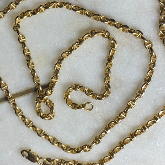 SOLD Vintage 18ct mini mariner chain