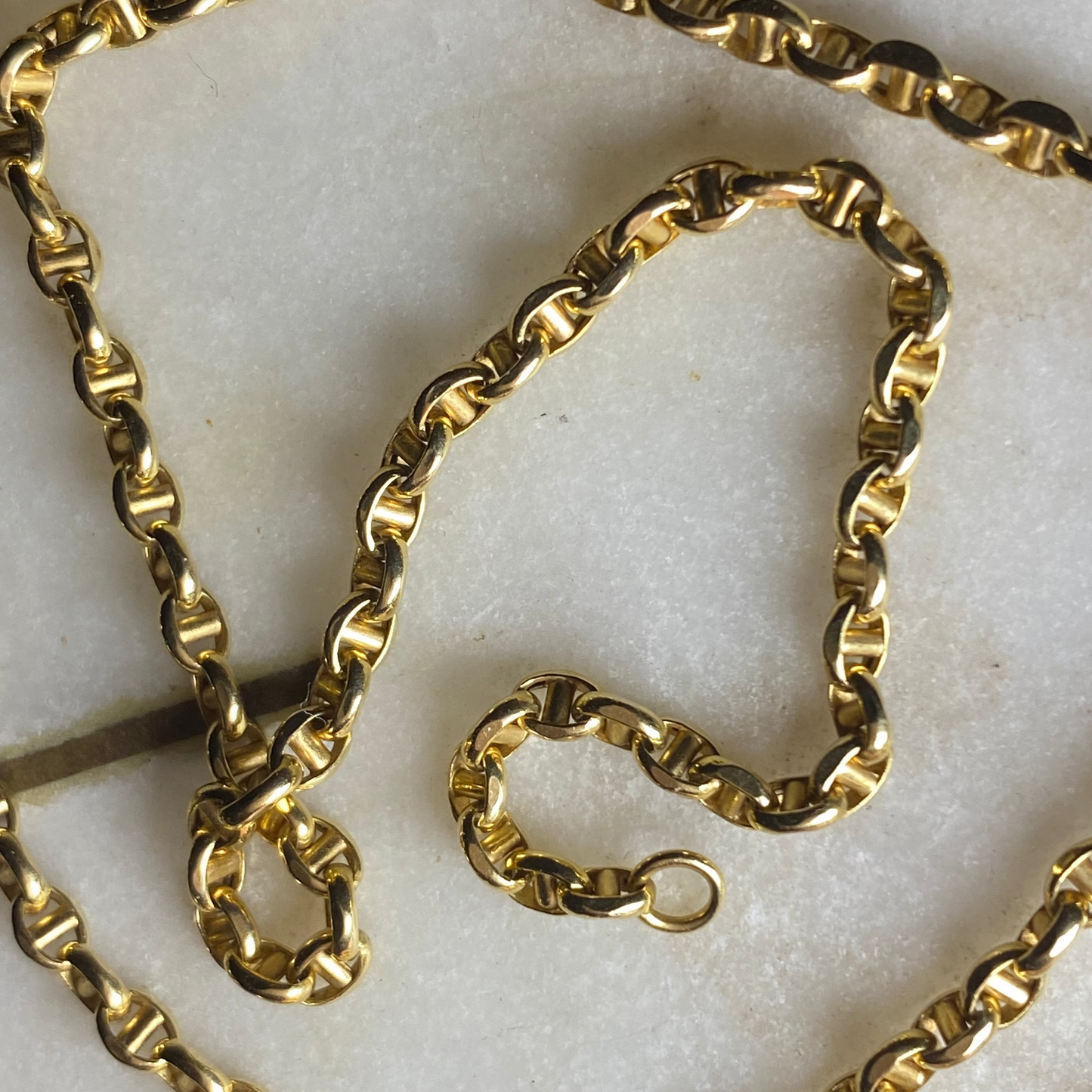 SOLD Vintage 18ct mini mariner chain