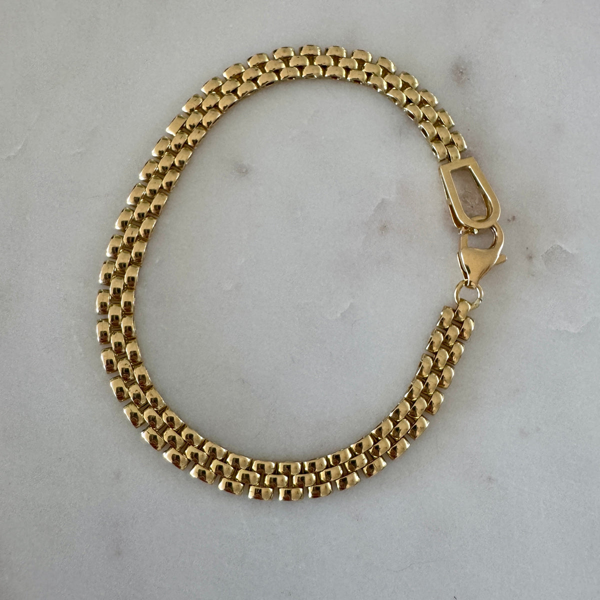 18ct vintage panther link braclelet - STUNNING