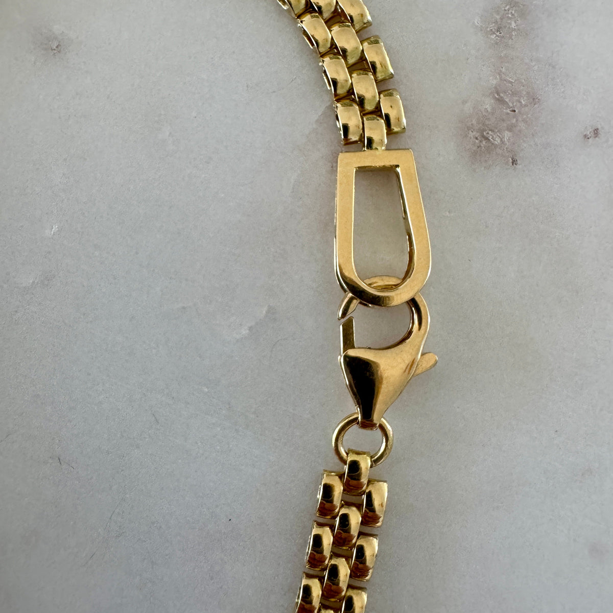 18ct vintage panther link braclelet - STUNNING