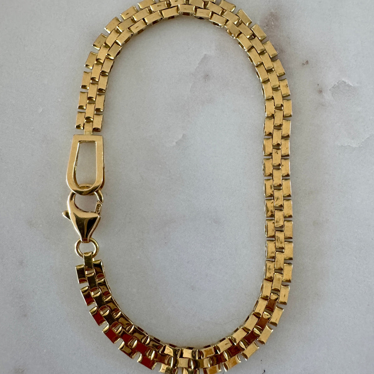 18ct vintage panther link braclelet - STUNNING