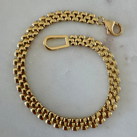 18ct vintage panther link braclelet - STUNNING