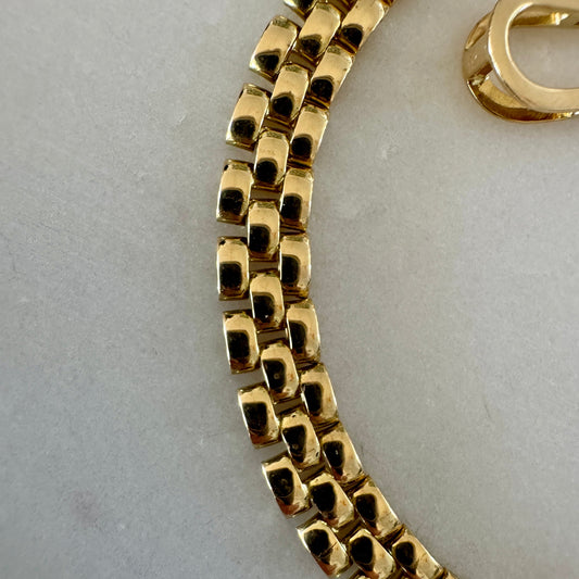 18ct vintage panther link braclelet - STUNNING