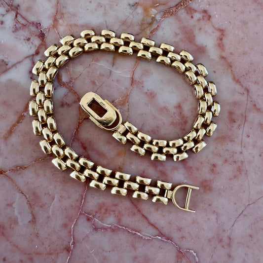 Vintage 18ct panther link bracelet - these are RARE!!