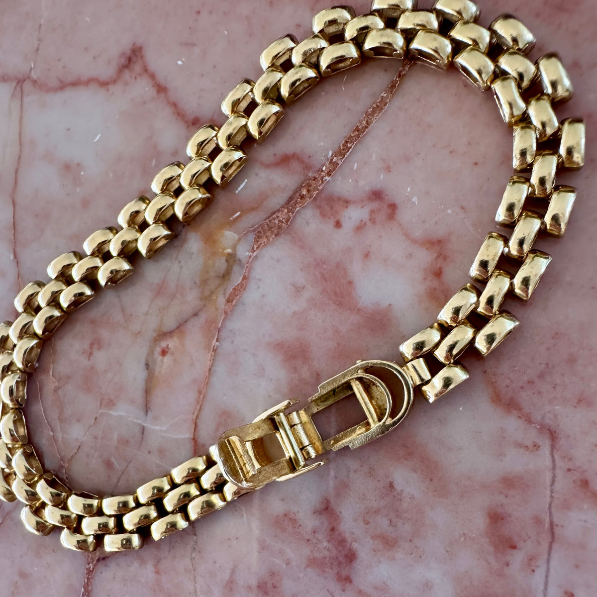 Vintage 18ct panther link bracelet - these are RARE!!