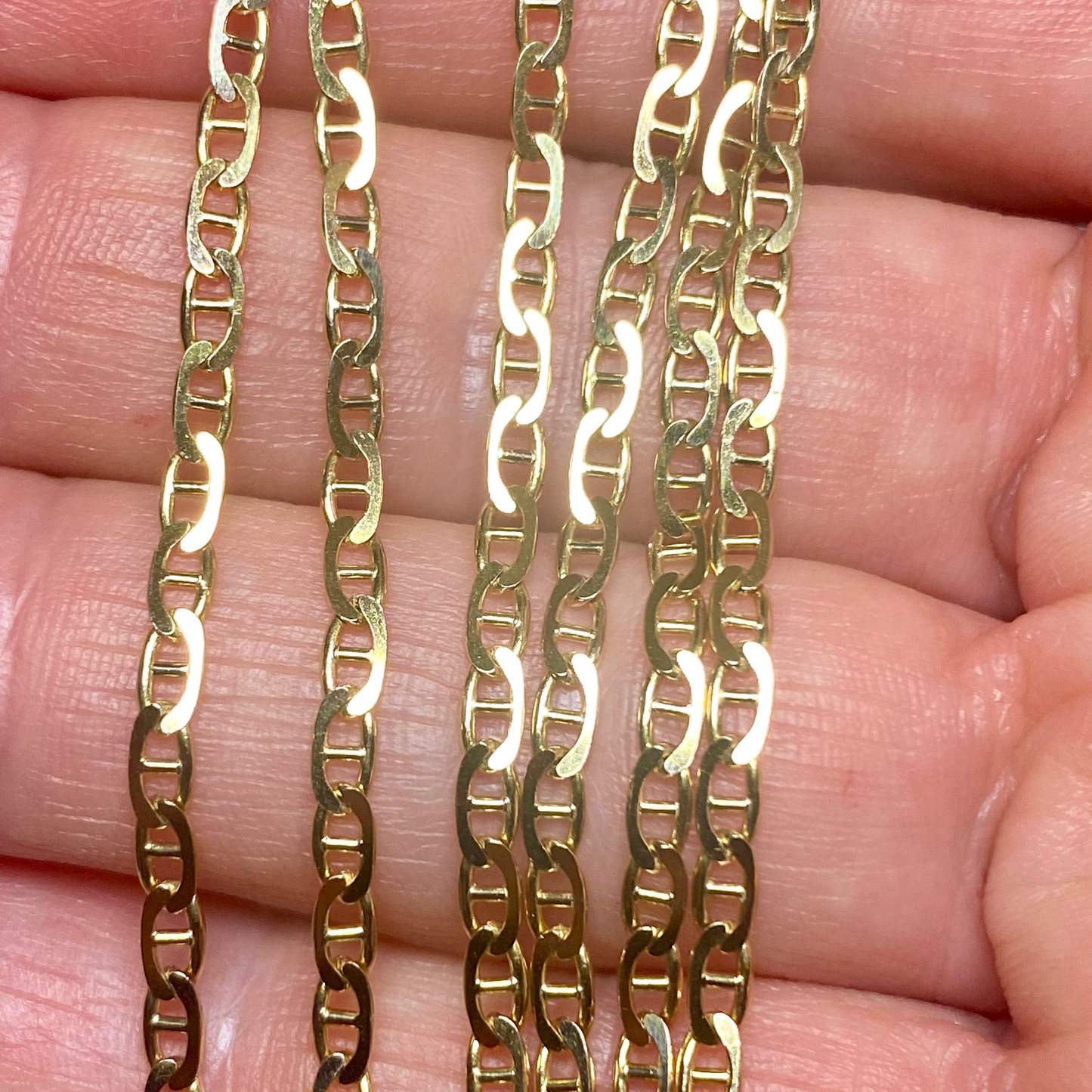 Vintage 9ct UnoAErre anchor link chain